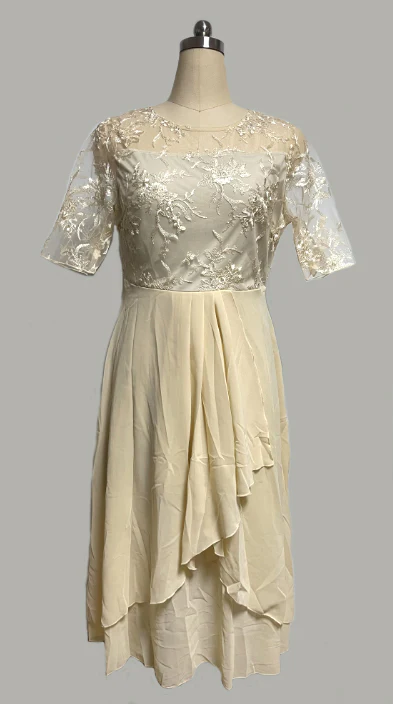Eline - Vestido Evasê Midi