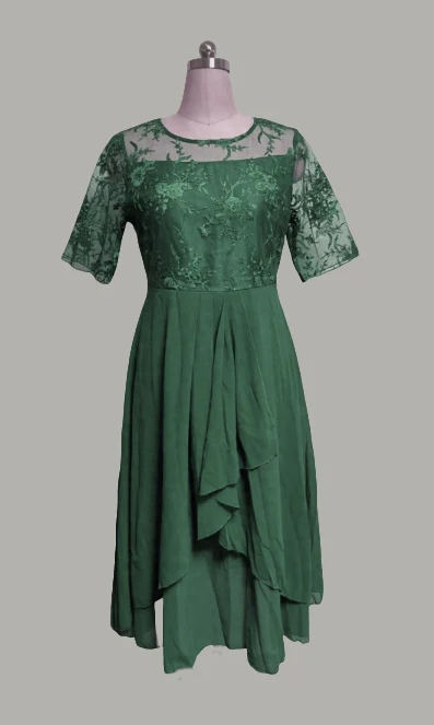 Eline - Vestido Evasê Midi