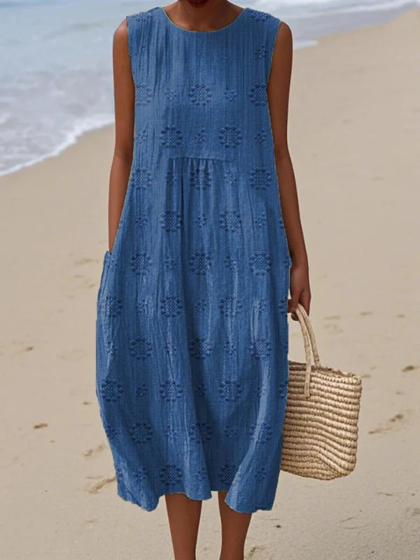 Sara™ Vestido Midi Estampado