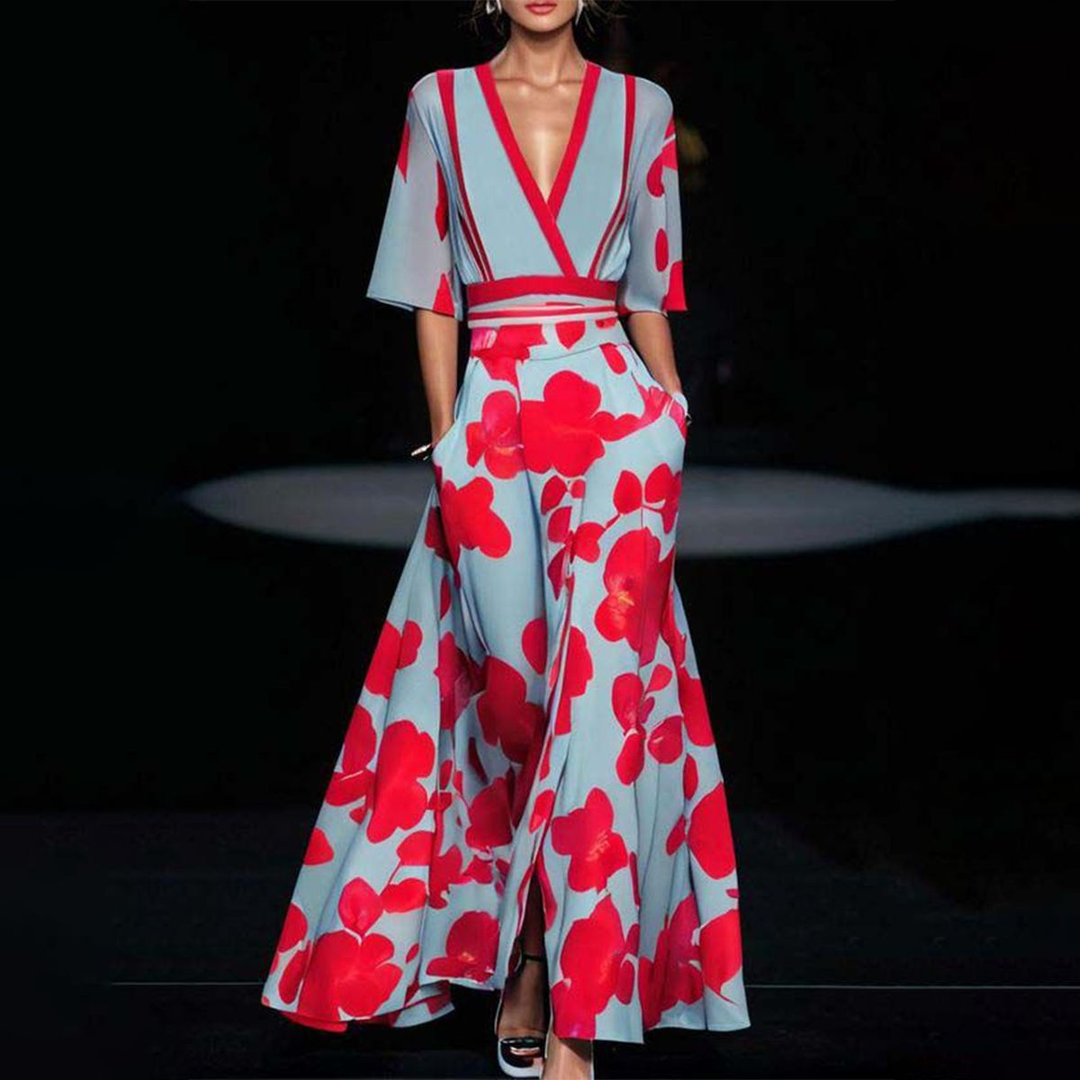 Elisa - Vestido Maxi Estampado Floral